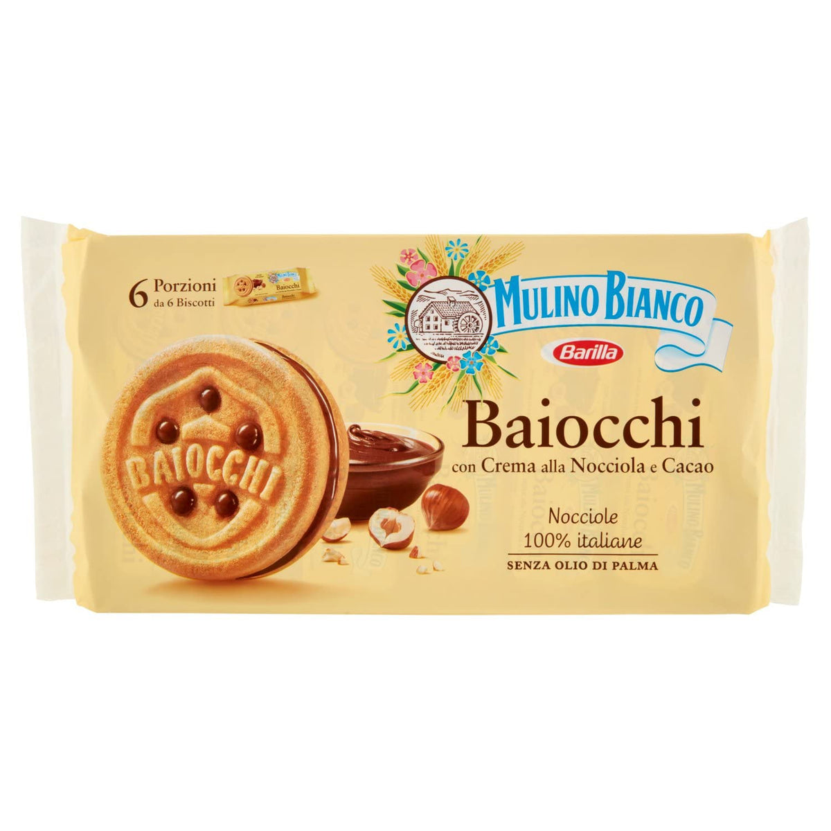 Mulino Bianco Baiocchi Hazelnut Cookies 9.16 oz, baiocchi