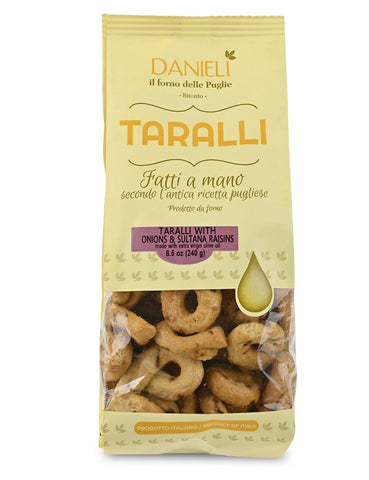 Danieli Taralli Onions & Sultana Raisin 8.5 oz (240 g)