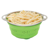 HIC Kitchen Collapsible Silicone Colander 9.5in