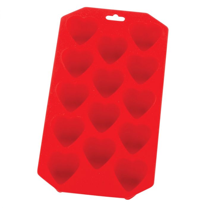 BESTonZON Ice Cube Trays Silicone Mold ice Shot Glass Mold Reusable (Red)