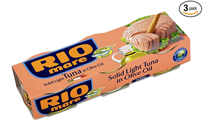 Rio Mare Solid Light Tuna in Olive Oil, 5.6 Oz, 3 Pack 