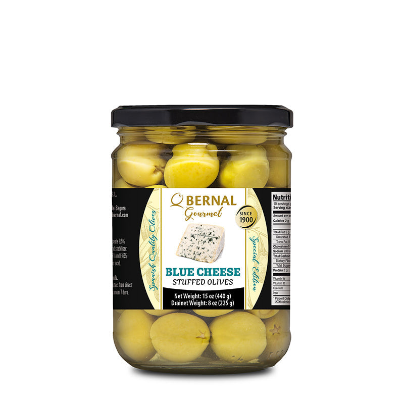 Bernal Gourmet Blue Cheese Stuffed Olives 15.4 oz (436 g