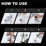 Bialetti Moka Stovetop Espresso Coffee Maker Pot 9 cups 14.2 fl oz (420 ml)