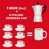 Bialetti Moka Stovetop Espresso Coffee Maker Pot 9 cups 14.2 fl oz (420 ml)