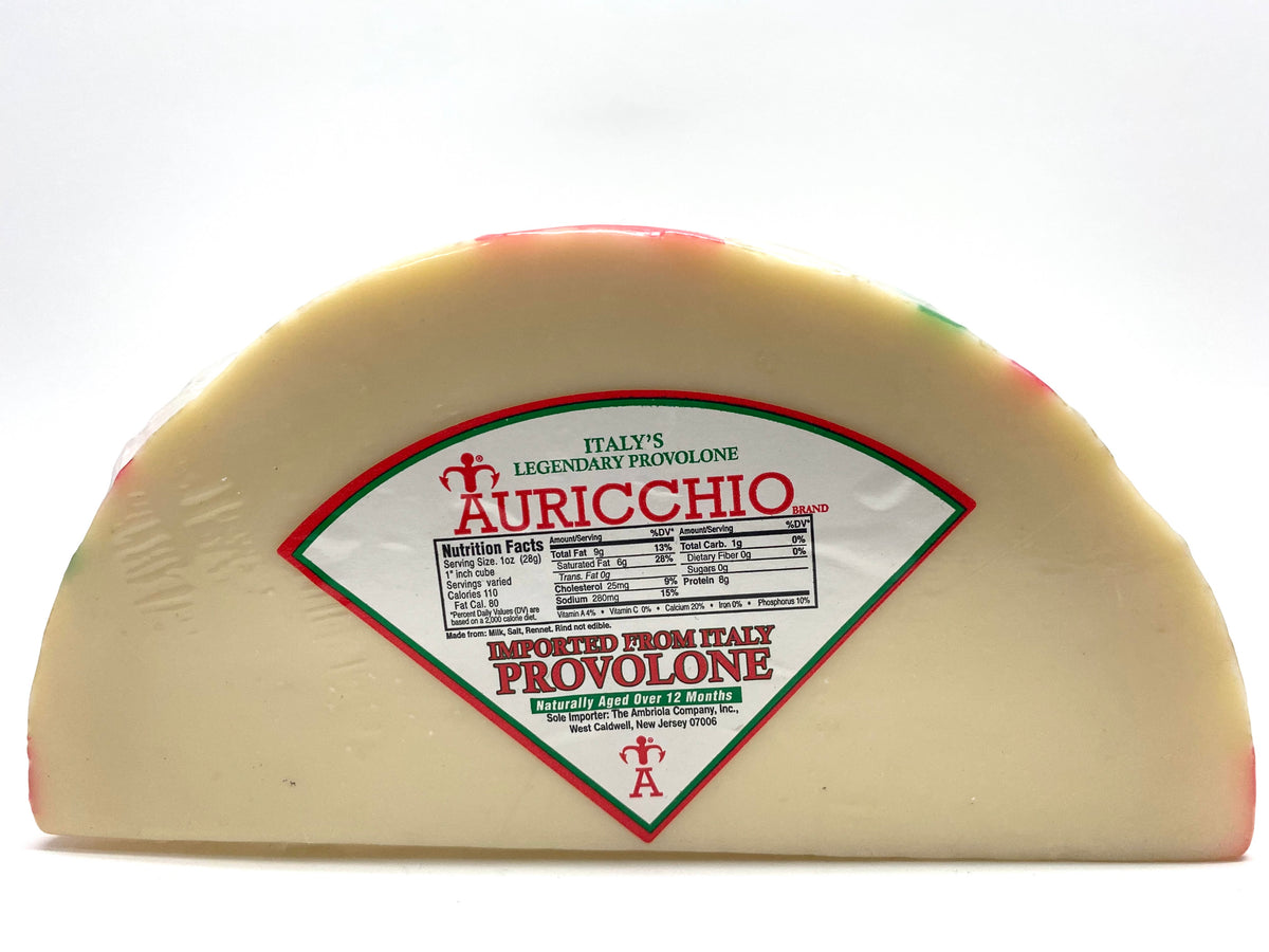 Auricchio, Provolone – Tavola Italian Market ≈0.8 Cheese lb Half Moon