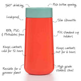 Lund London Skittle Travel Mug Coral & Mint 8 fl oz (240 ml)