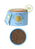 Sal de Ibiza Mar Blau Sea Salt with Organic Black Garlic Ceramic Pot 4.94 oz (140 g)