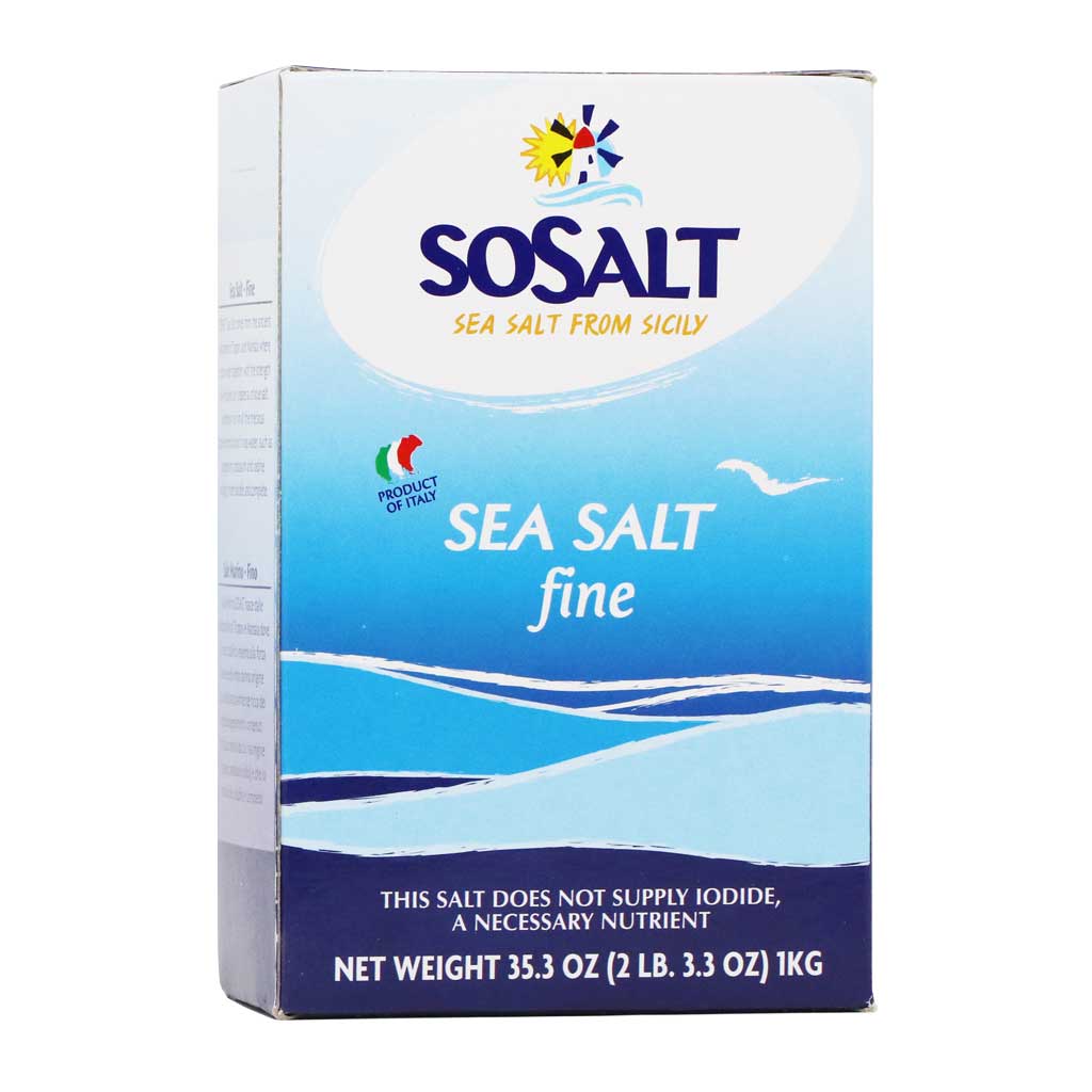 SOSALT DAL MARE DI TRAPANI Coarse Sea Salt, Sicilian, Bulk, Foodservice Bucket