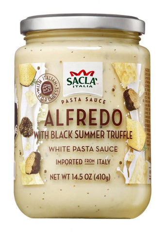 Sacla , Alfredo Pasta Sauce w/ black summer Truffle 14.5oz (410gr)