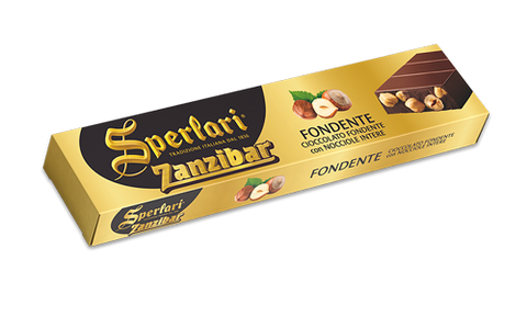 Sperlari Zanzibar Cioccolato Fondente con Nocciole Intere Dark Chocolate with Hazelnuts 8.81 oz (250 g)
