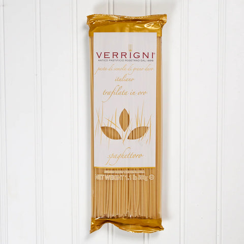 Verrigni Spaghettoro Trafilata in Oro (Gold Die Cut) Pasta 1.1 Lb (500 g)