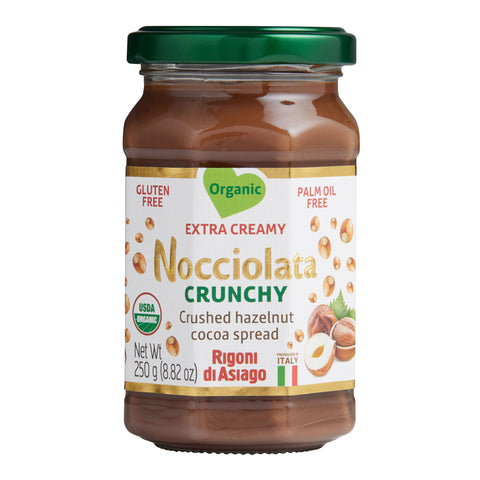 Rigoni di Asiago Nocciolata Crunchy Hazlenut Cocoa Spread, 8.82oz (250g)