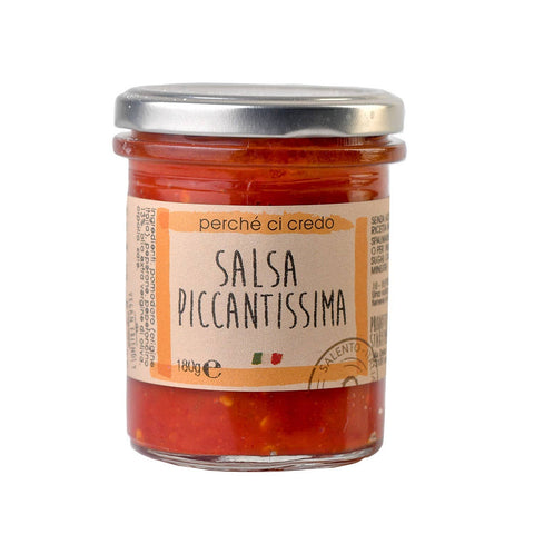 Perche' Ci Credo Piccantissima Extra Spicy Sauce 6.3 oz (180 g)