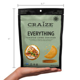 Craize Everything Toasted Corn Crackers 4 oz (113 g)