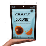 Craize Coconut Toasted Corn Crackers 4 oz (113 g)