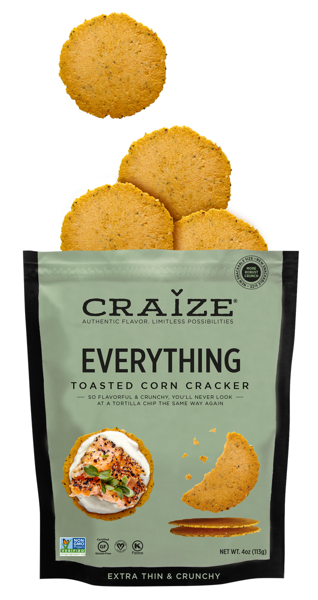 Craize Everything Toasted Corn Crackers 4 oz (113 g) – Tavola Italian ...