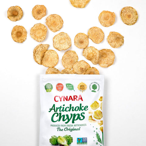 Cynara Artichoke Chyps Non-GMO Gluten Free Vegan High Fiber Chips 1.76 oz (50 g)