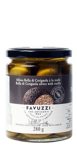 Favuzzi Bella di Cerignola Olives with Truffle 9.88 oz (280 g)