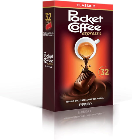 Ferrero Pocket Coffee Espresso Coffee Filled Candies (32 units) 14.11 oz (400 g)