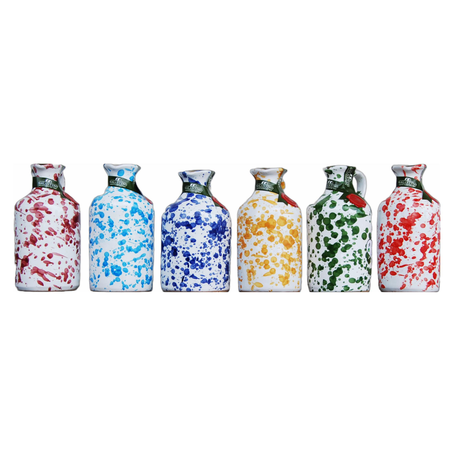 Galantino Extra Virgin Olive Oil Fantasia Ceramic Bottle 8.5 fl oz (25