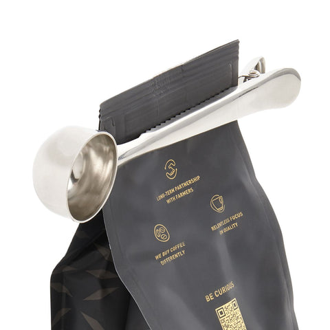 Harold Import Fino Stainless Steel Coffee Scoop w/ Bag Clip