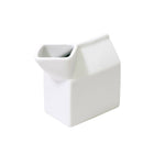 Harold Import Milk Carton Porcelain Creamer 8 oz