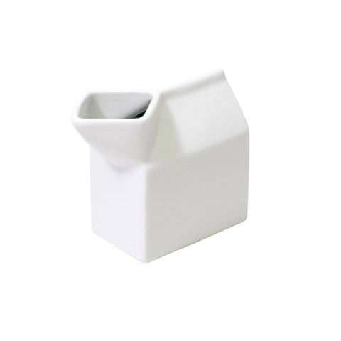 Harold Import Milk Carton Porcelain Creamer 8 oz