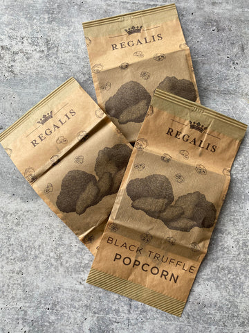 Regalis Black Truffle Popcorn Microwavable 3 x 3.5 oz bags (3 x 100 g bags)