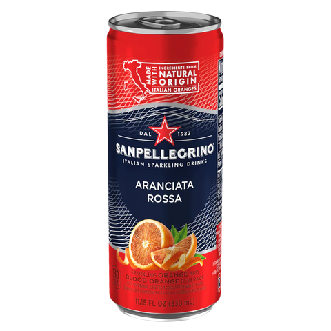 San Pellegrino Aranciata Rossa Blood Orange Sparkling Beverage 11.16 fl oz (330 ml)