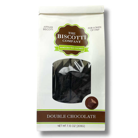 The Biscotti Company Double Chocolate Biscotti Handcrafted Cookies 7.15 oz (203 g)