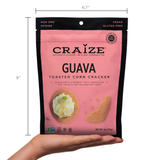 Craize Guava Toasted Corn Crackers 4 oz (113 g)