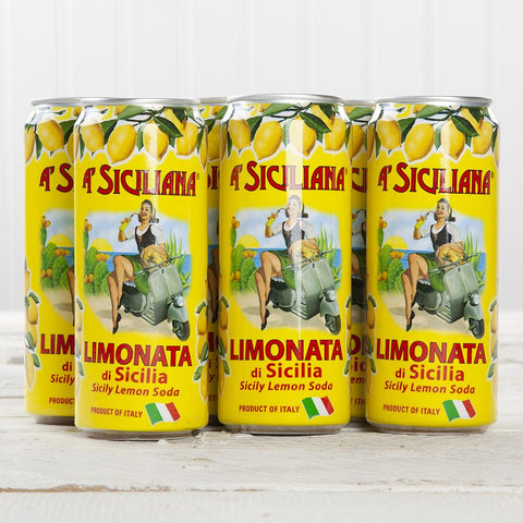 Siciliana Limonata di Sicilia Lemon Soda 4-pack x 11.15 fl oz (330 ml)