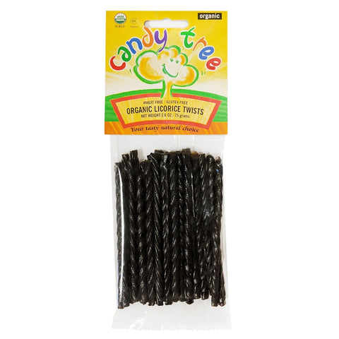 Candy Tree, Black Organic Licorice Twists 2.6 oz (75 g)