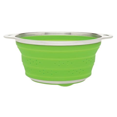 HIC Kitchen Collapsible Silicone Colander 9.5in
