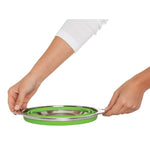 HIC Kitchen Collapsible Silicone Colander 9.5in