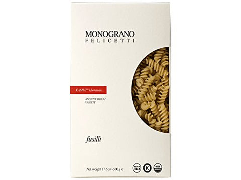 Monograno Felicetti Organic Fusilli Kamut Ancient Wheat Variety 16.6 oz (500 g)
