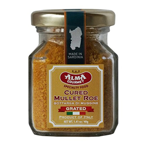 Alma Gourmet, Cured Mullet Roe Bottarga di Muggine Grated 1.41oz (40g)