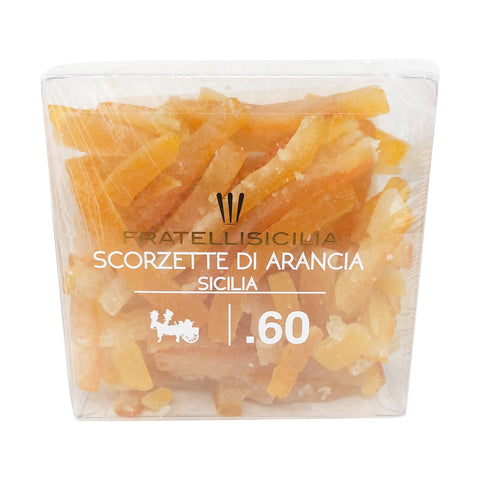 Fratellisicilia, Scorzette Di Arancia (Candied Sicilian Orange Peels) 5.8 oz (165 g)