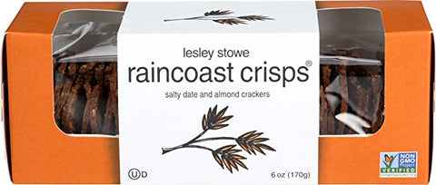 Lesley Stowe, Raincoast Crisps Salty Date and Almond Crackers 5.3 oz (150 g)
