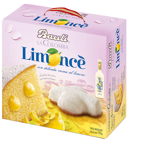 Bauli La Colomba Limonce con Delicata Crema al Limone Oven Baked Easter Cake 1.65 lb (750 g)