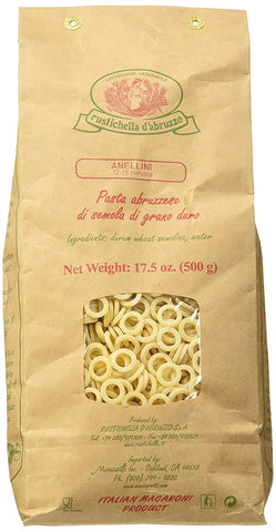 Rustichella d'abruzzo, Anellini Pasta 17.6 oz (500 g)
