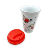 Bialetti Ceramic Cup with Silicone Lid  5.90 in