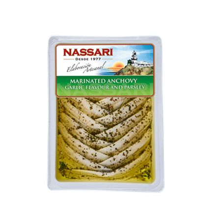 Nassari, Boquerones Marinated White Anchovies Garlic and Parsley Flavour 2.82 oz (80 g)