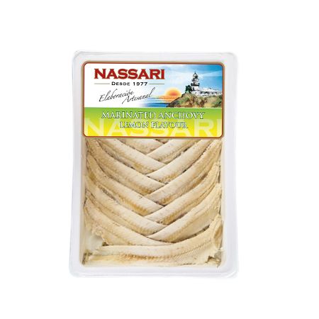 Nassari, Boquerones Marinated White Anchovies Lemon Flavour 2.82 oz (80 g)