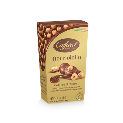 Caffarel Nocciolotta Whole Hazelnuts and Velvety Filled Milk Chocolate 4.41 oz (125 g)
