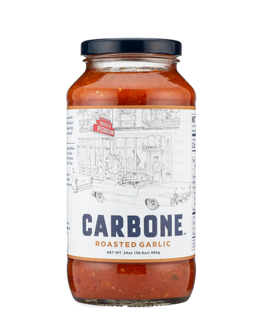 Carbone Roasted Garlic Red Pasta Sauce Jar 24 oz (680 g)