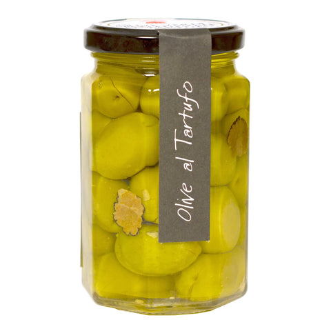 Casina Rossa Ritrovo Selections Squashed Green Olives Truffled Flavoured 9.9 oz (280 g)