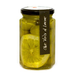 Casina Rossa Ritrovo Selections, Squashed Green Olives with Lemon 9.9 oz (280 g)