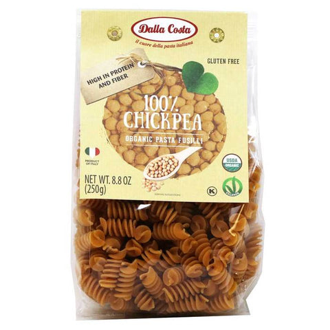 Dalla Costa, Chickpea Organic Gluten Free  Fusilli Pasta 8.8 oz (250 g)