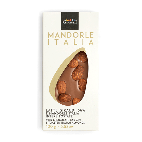 Giraudi Mandorle Italia Latte 36 % Milk Chocolate 3.52 oz (100 g)
